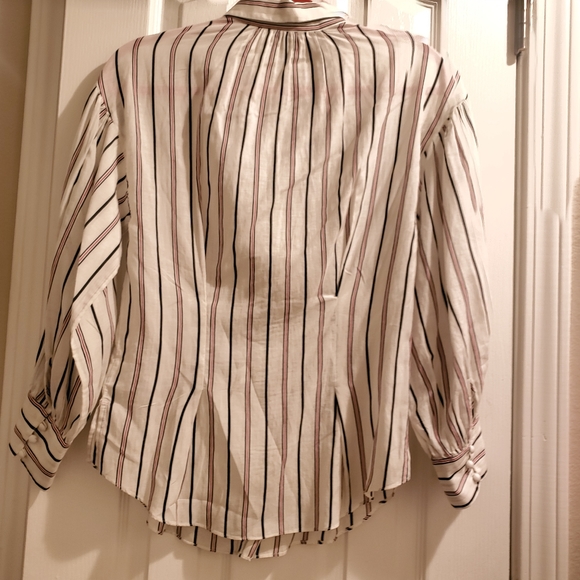 JOIE

Minya gathered striped cotton-blend shirt - Picture 6 of 6